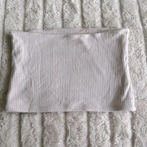 Emma & Sam Cropped White Bandeau Top